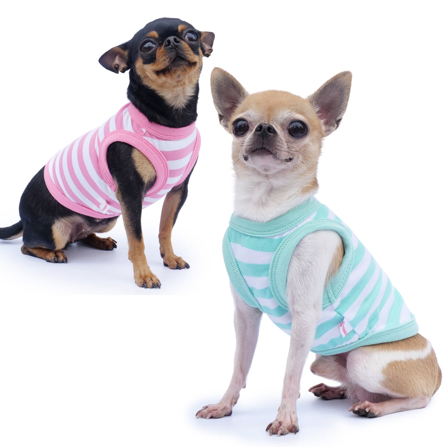 Frienperro 2-Pack Striped Dog Clothes